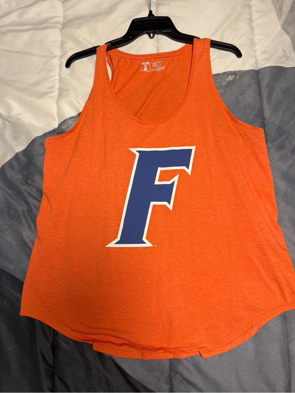 Women's Gators Orange Graphic Tank Top with Blue 'F'